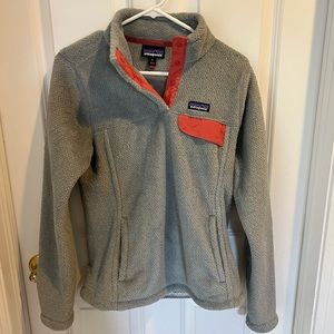 WOMENS PATAGONIA GREY AND PINK
